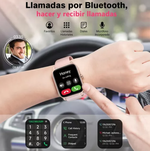 Smartwatch 1.83" inteligente-Bluethooth