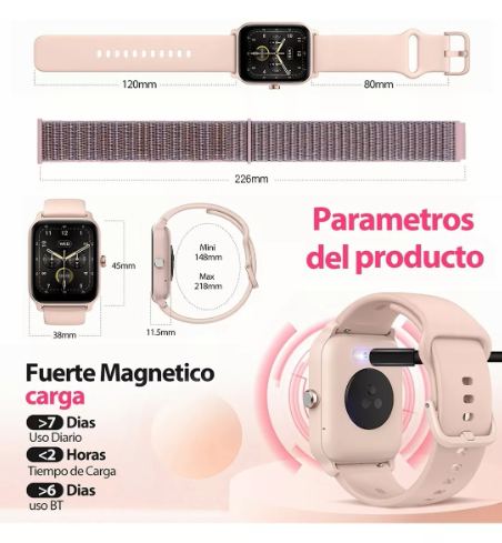 Smartwatch 1.83" inteligente-Bluethooth